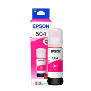 Botella de Tinta Epson T504 Magenta 70ml Clinik PC