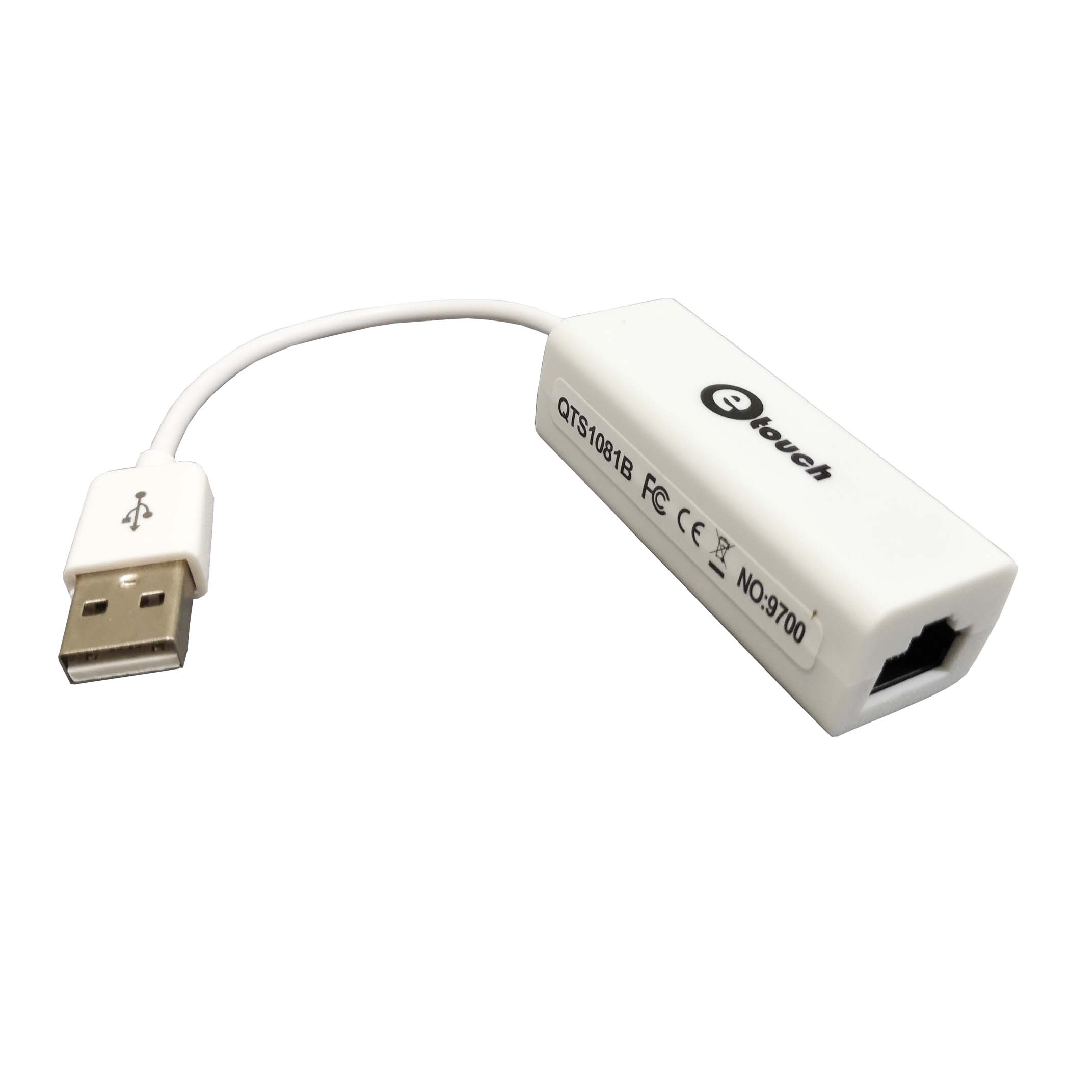 Adaptador de red USB 2.0 a Ethernet RJ45 eTouch Patzún